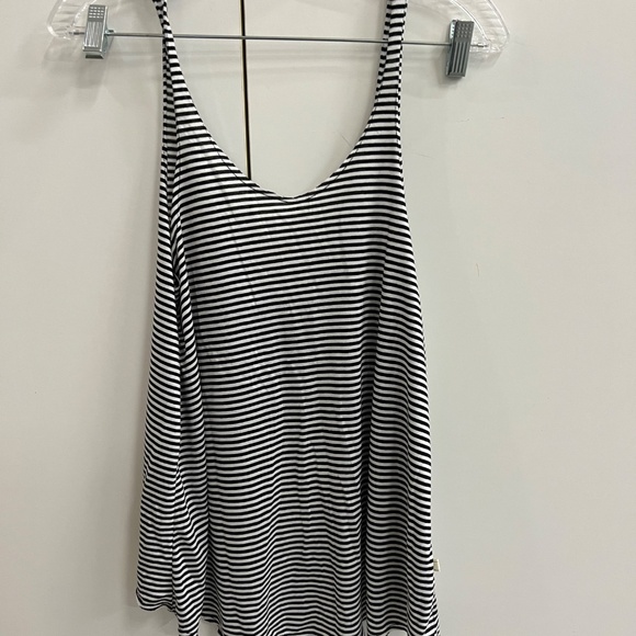NYTT- Tie Back Tank- Black&White Stripe- Size 0 (XS)- Tags on - Picture 13 of 13